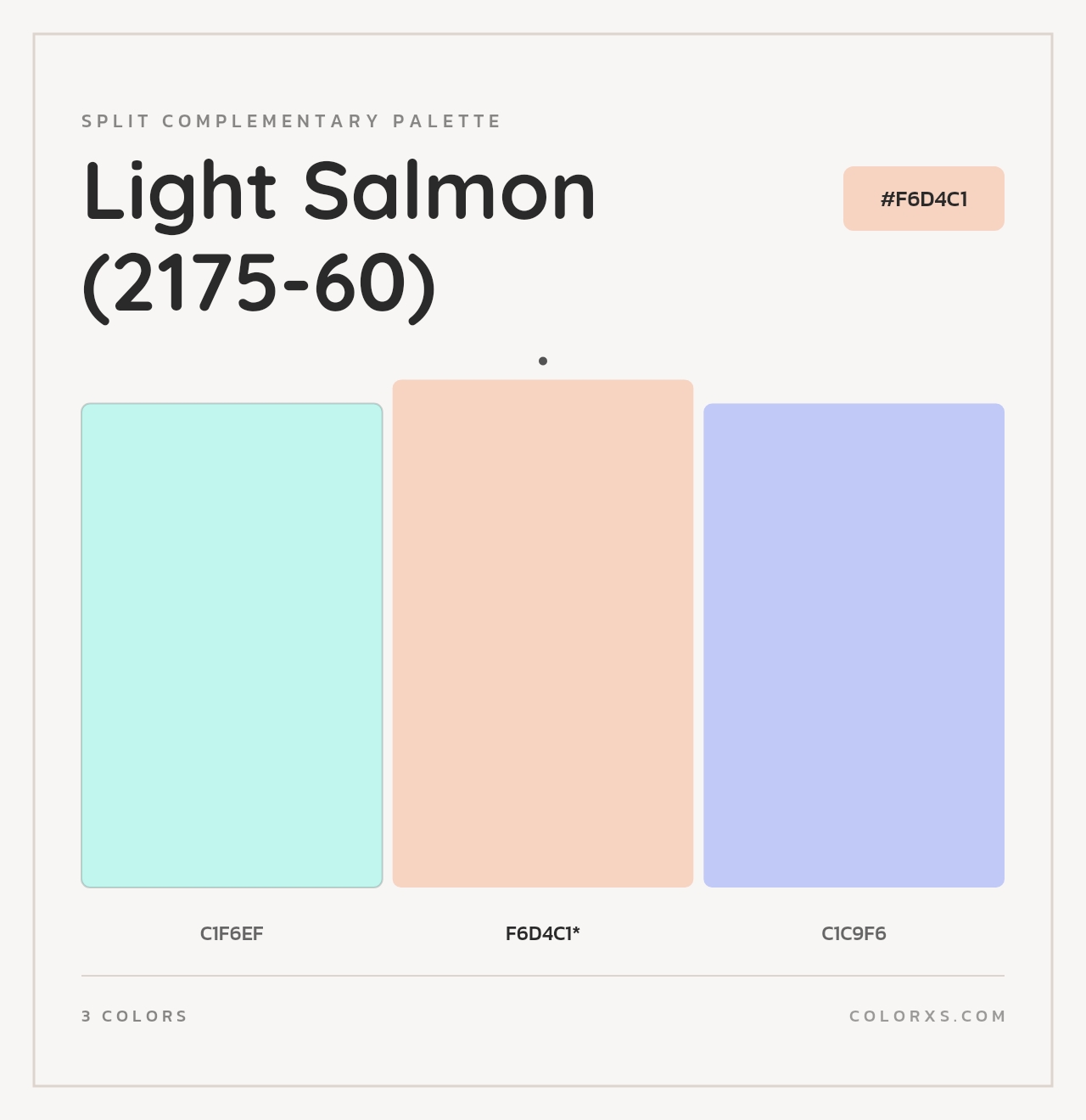 Light Salmon (2175-60) - Split-Complementary Color Palette