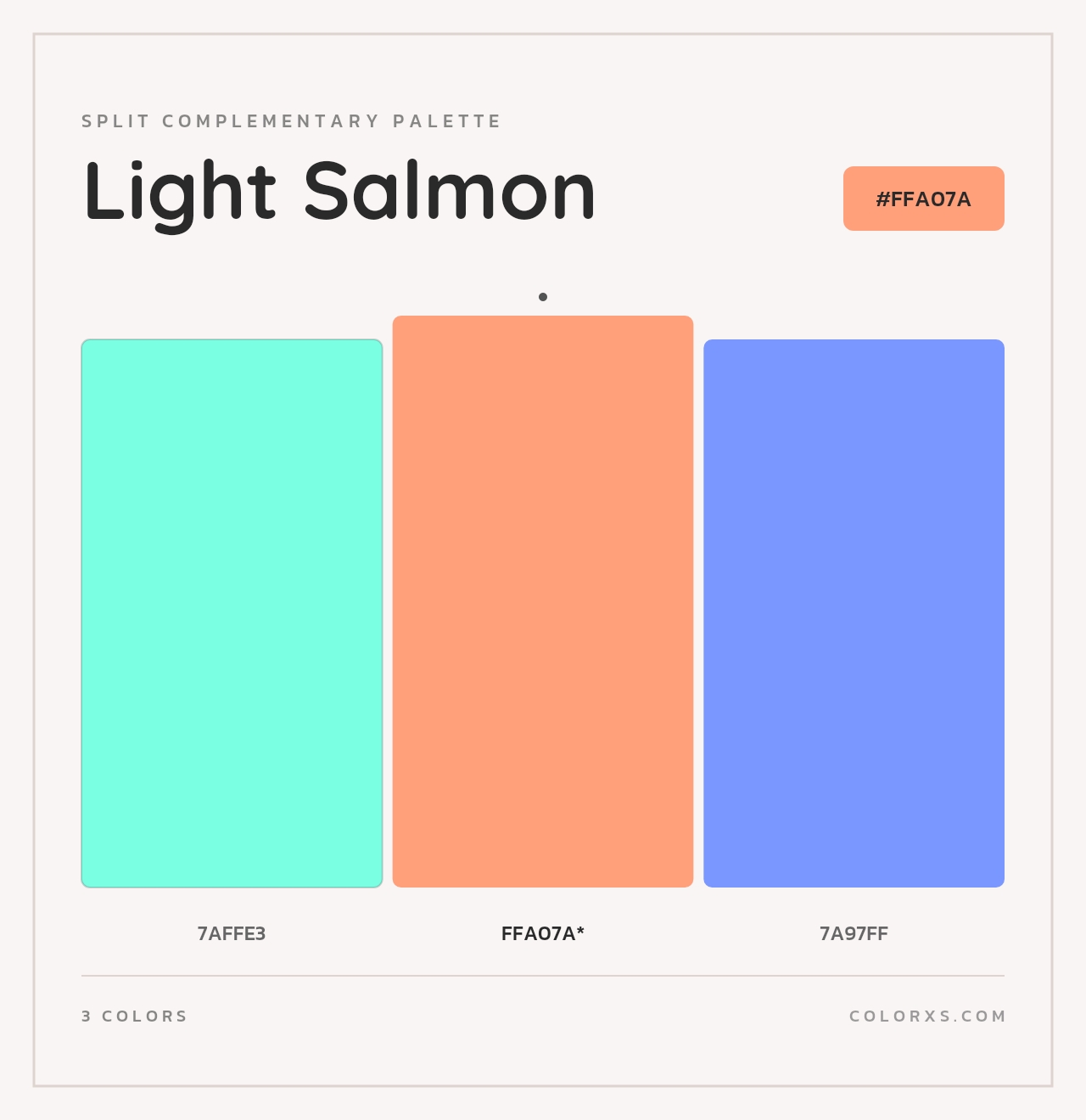 Light Salmon - Split-Complementary Color Palette