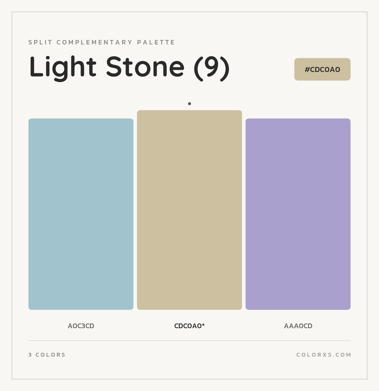 Light Stone (9) - Split-Complementary Color Palette