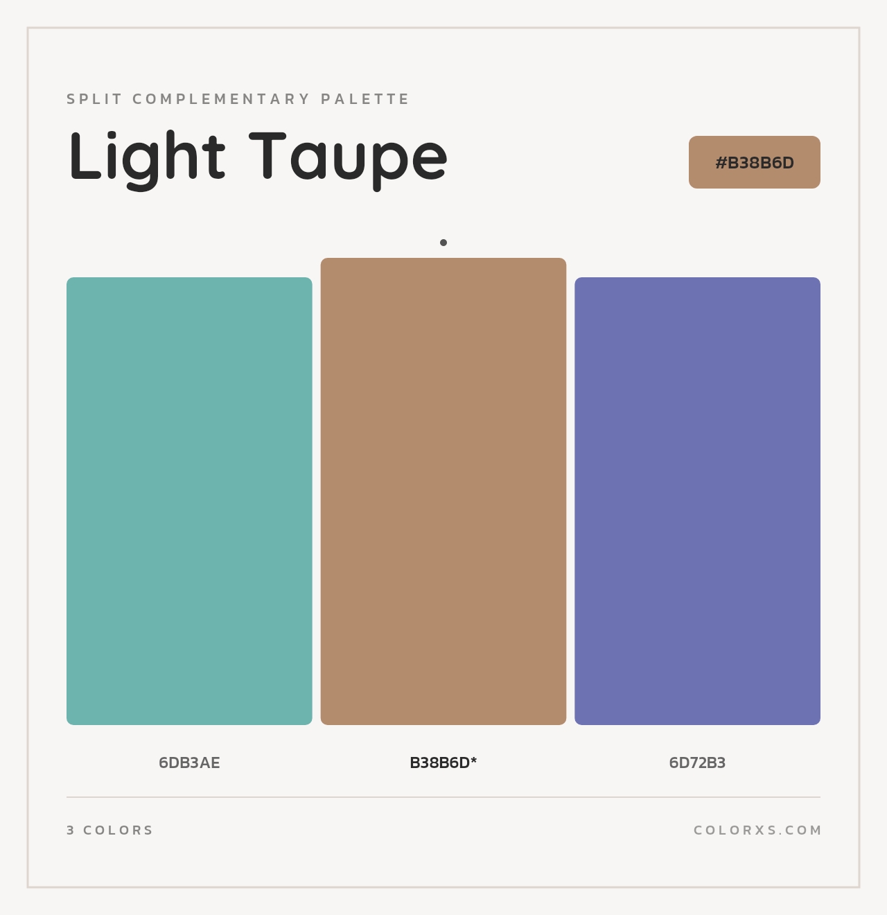 Light Taupe - Split-Complementary Color Palette