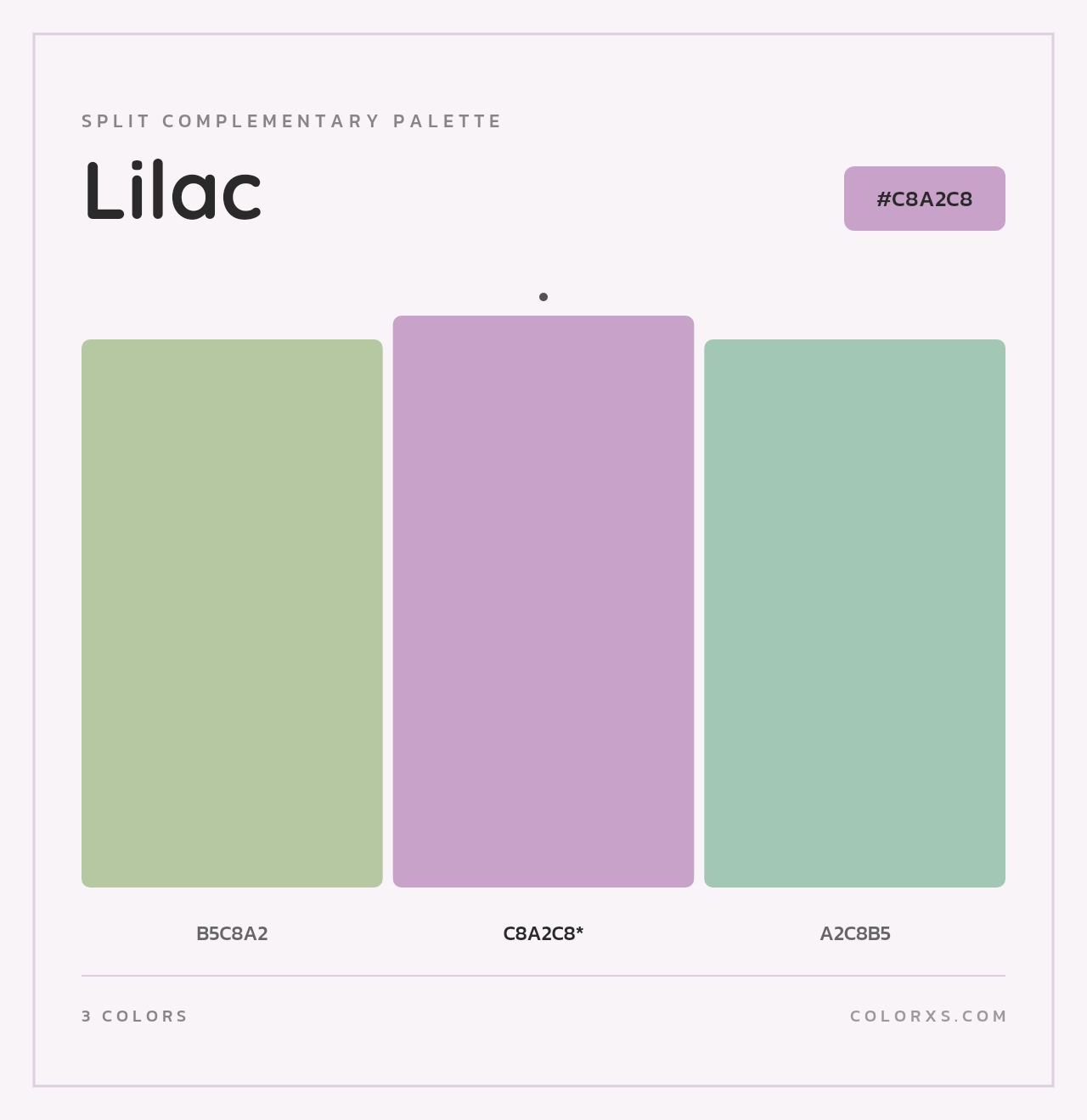 Lilac - Split-Complementary Color Palette