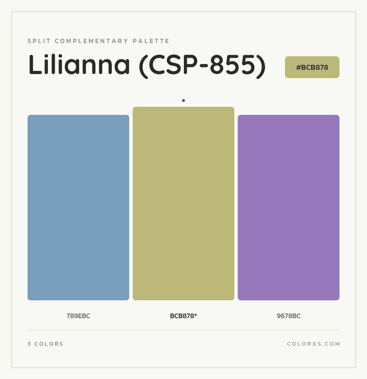 Lilianna (CSP-855) - Split-Complementary Color Palette