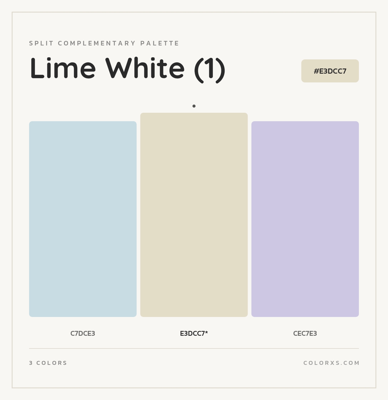 Lime White (1) - Split-Complementary Color Palette