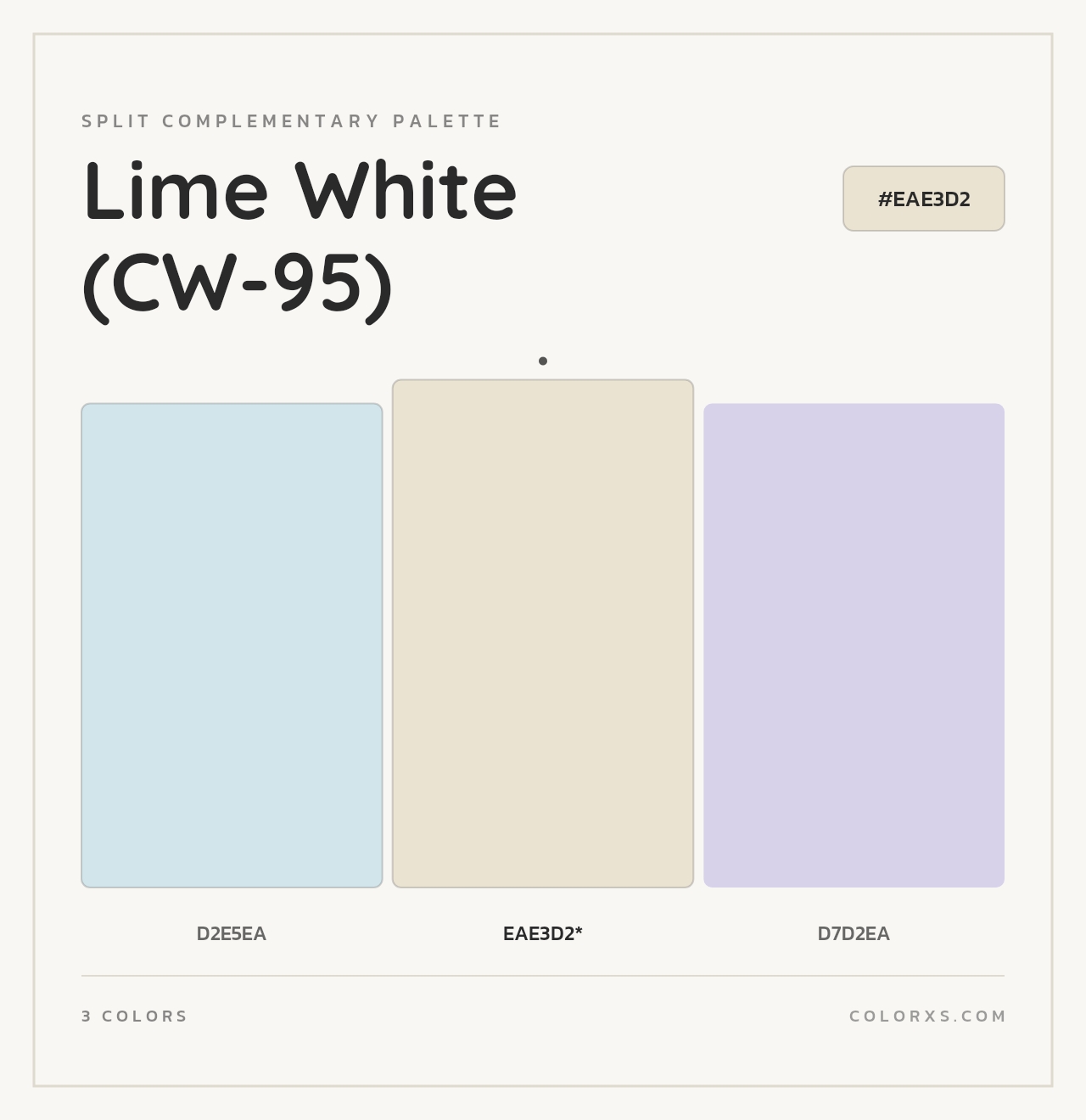 Lime White (CW-95) - Split-Complementary Color Palette