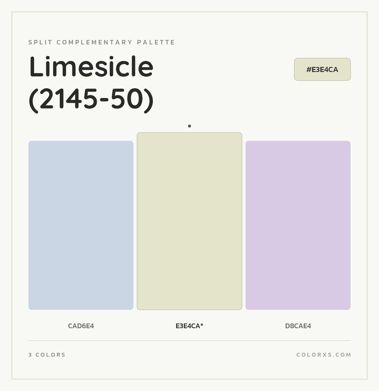Limesicle (2145-50) - Split-Complementary Color Palette
