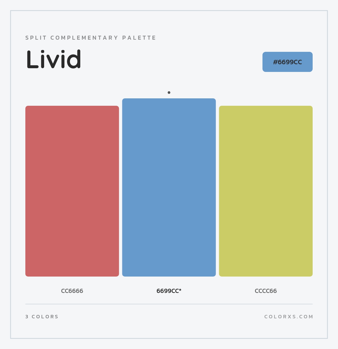 Livid - Split-Complementary Color Palette