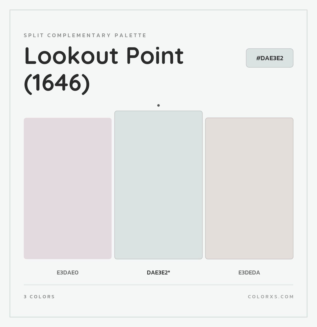 Lookout Point (1646) - Split-Complementary Color Palette