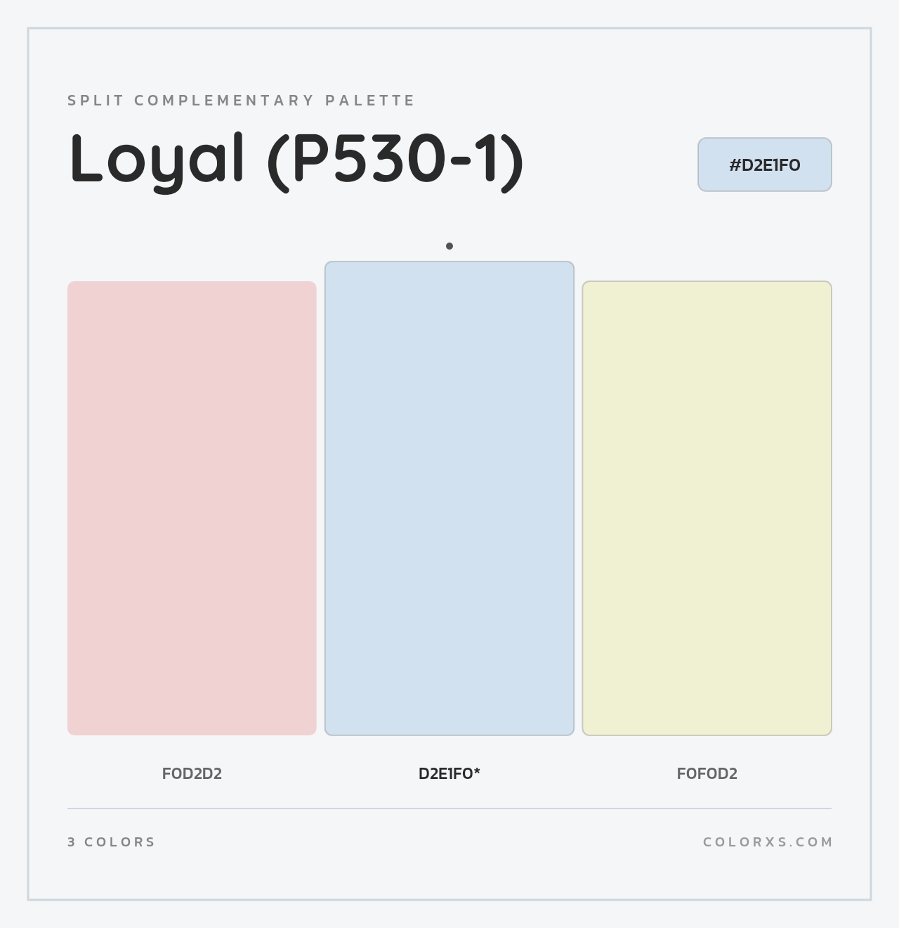 Loyal (P530-1) - Split-Complementary Color Palette