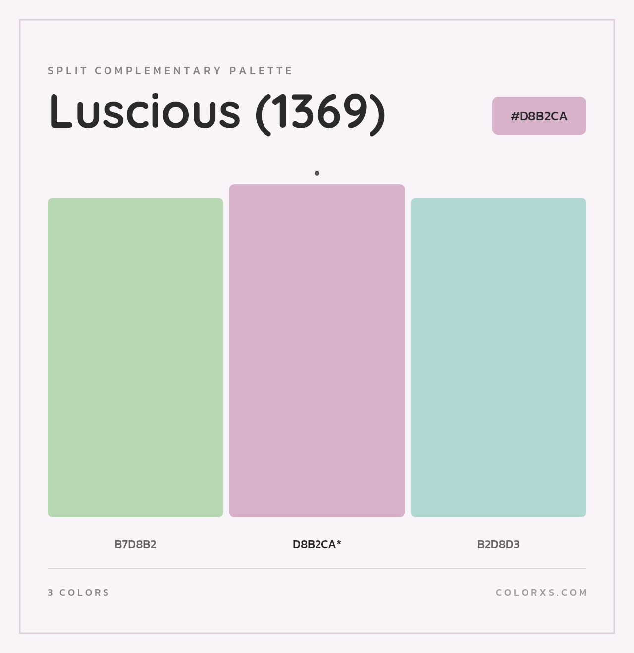 Luscious (1369) - Split-Complementary Color Palette