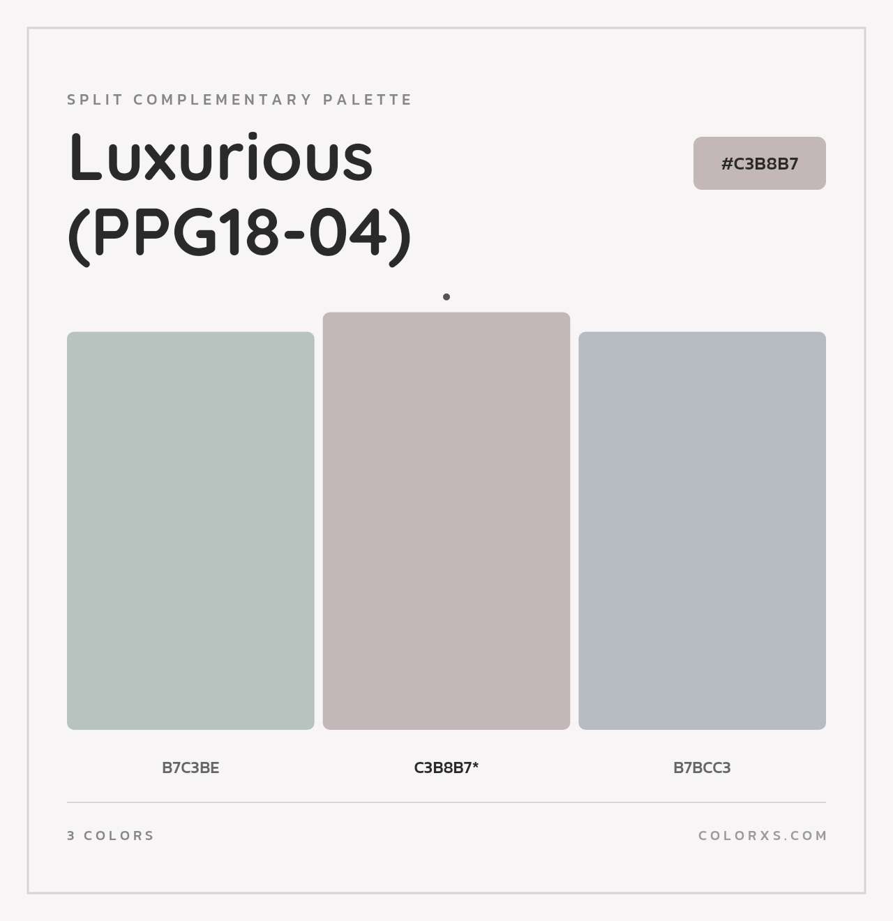 Luxurious (PPG18-04) - Split-Complementary Color Palette