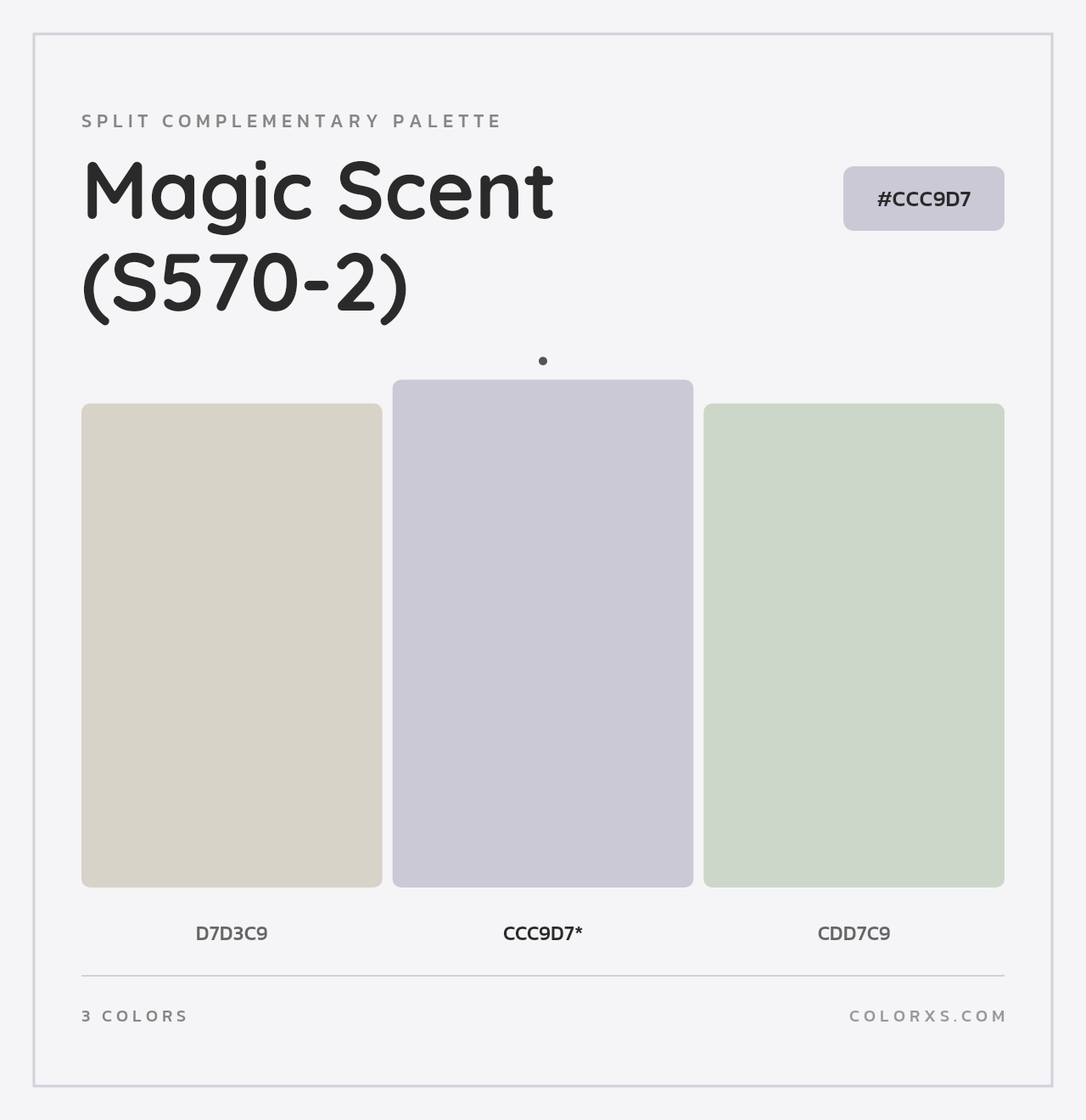 Magic Scent (S570-2) - Split-Complementary Color Palette