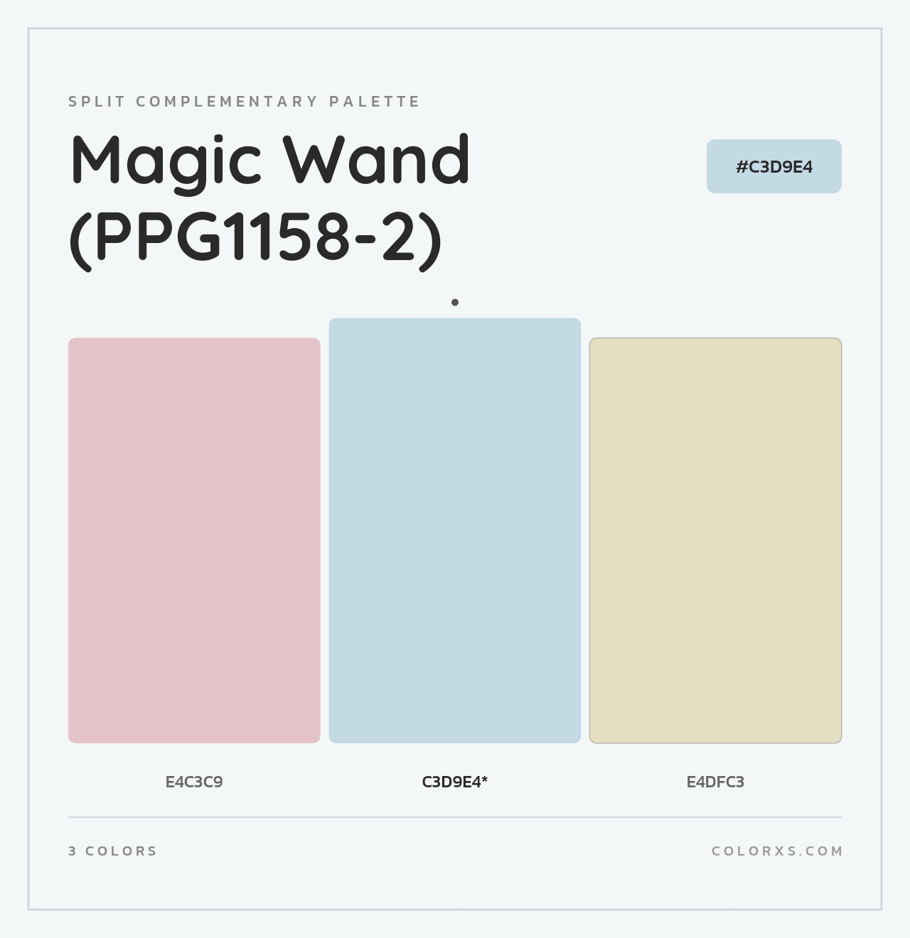 Magic Wand (PPG1158-2) - Split-Complementary Color Palette