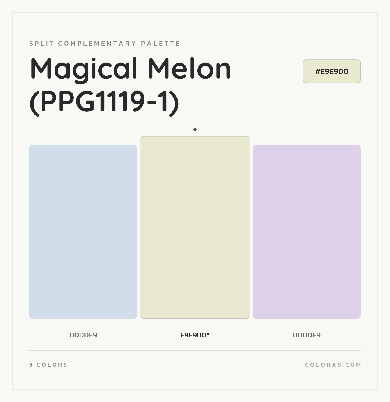 Magical Melon (PPG1119-1) - Split-Complementary Color Palette