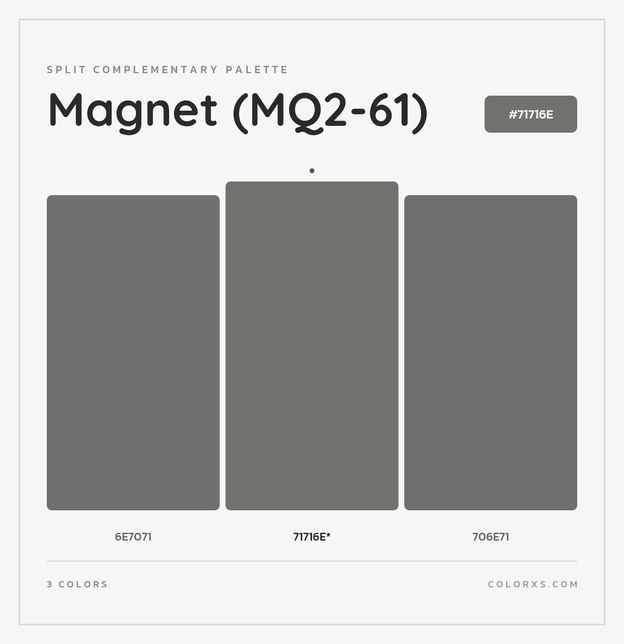 Magnet (MQ2-61) - Split-Complementary Color Palette