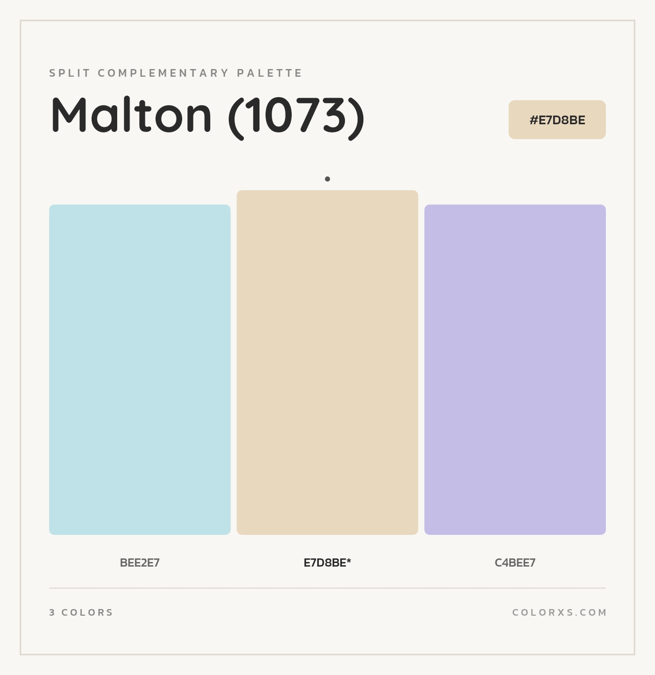Malton (1073) - Split-Complementary Color Palette