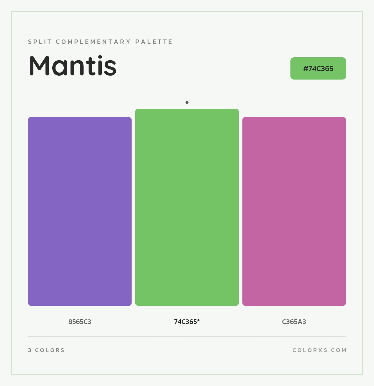 Mantis - Split-Complementary Color Palette