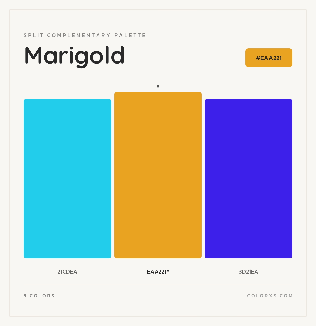 Marigold - Split-Complementary Color Palette