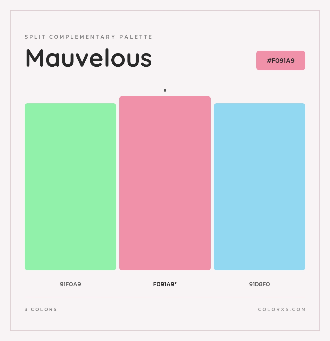 Mauvelous - Split-Complementary Color Palette