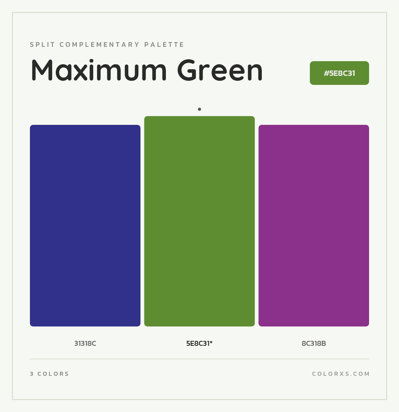 Maximum Green - Split-Complementary Color Palette