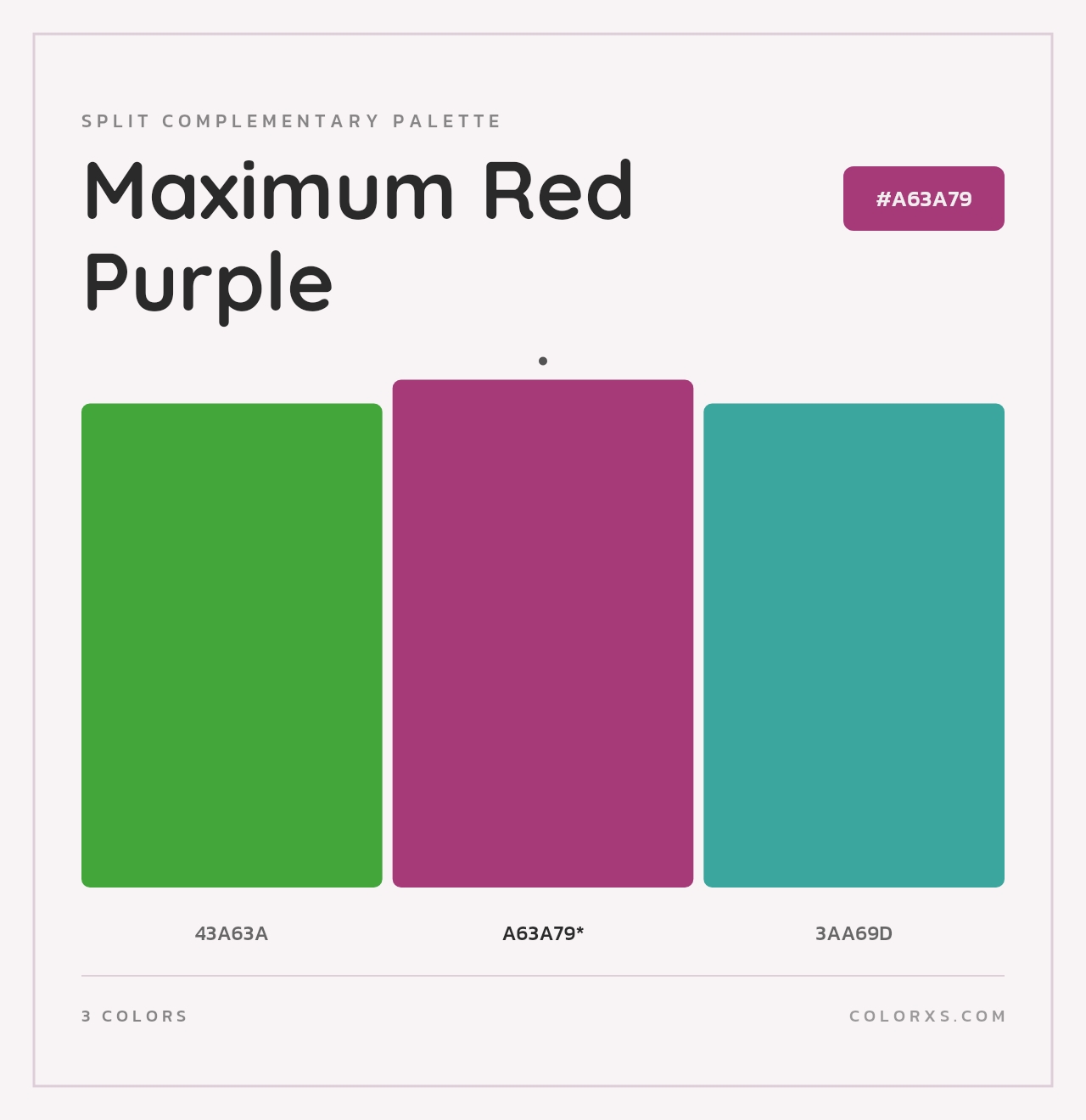 Maximum Red Purple - Split-Complementary Color Palette
