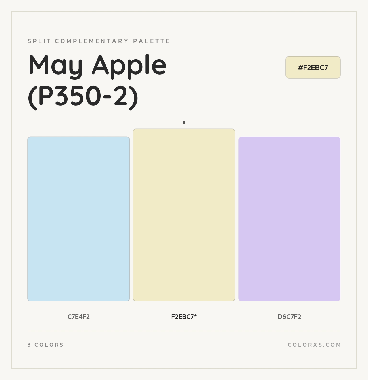 May Apple (P350-2) - Split-Complementary Color Palette