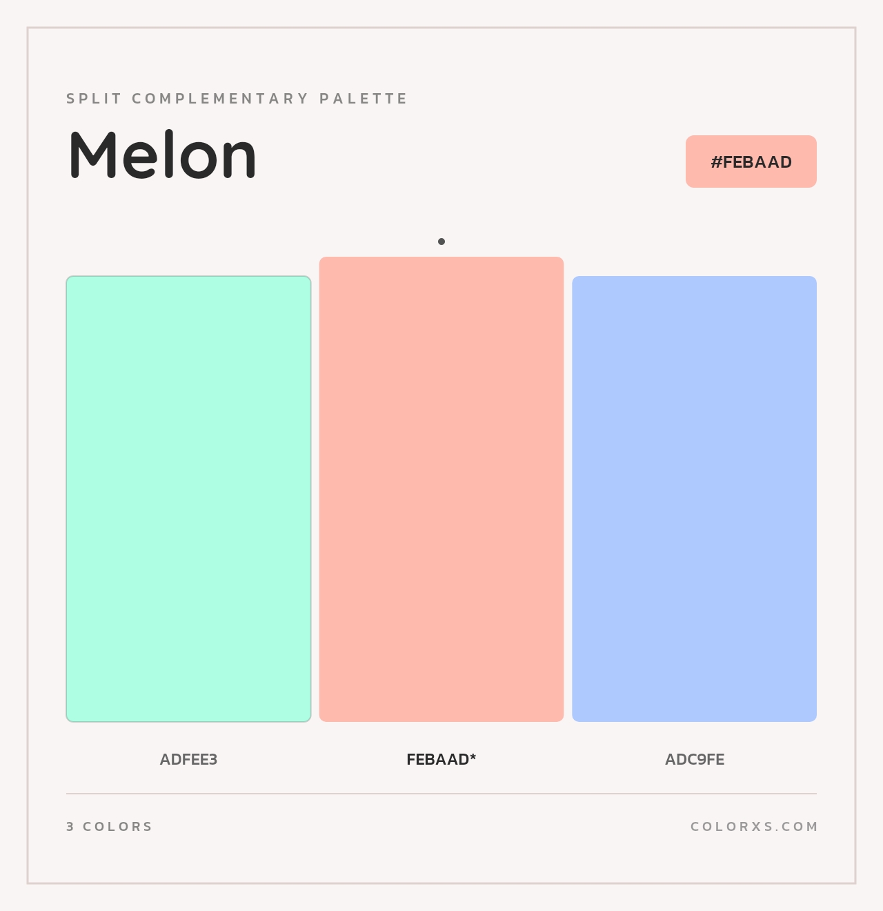 Melon - Split-Complementary Color Palette
