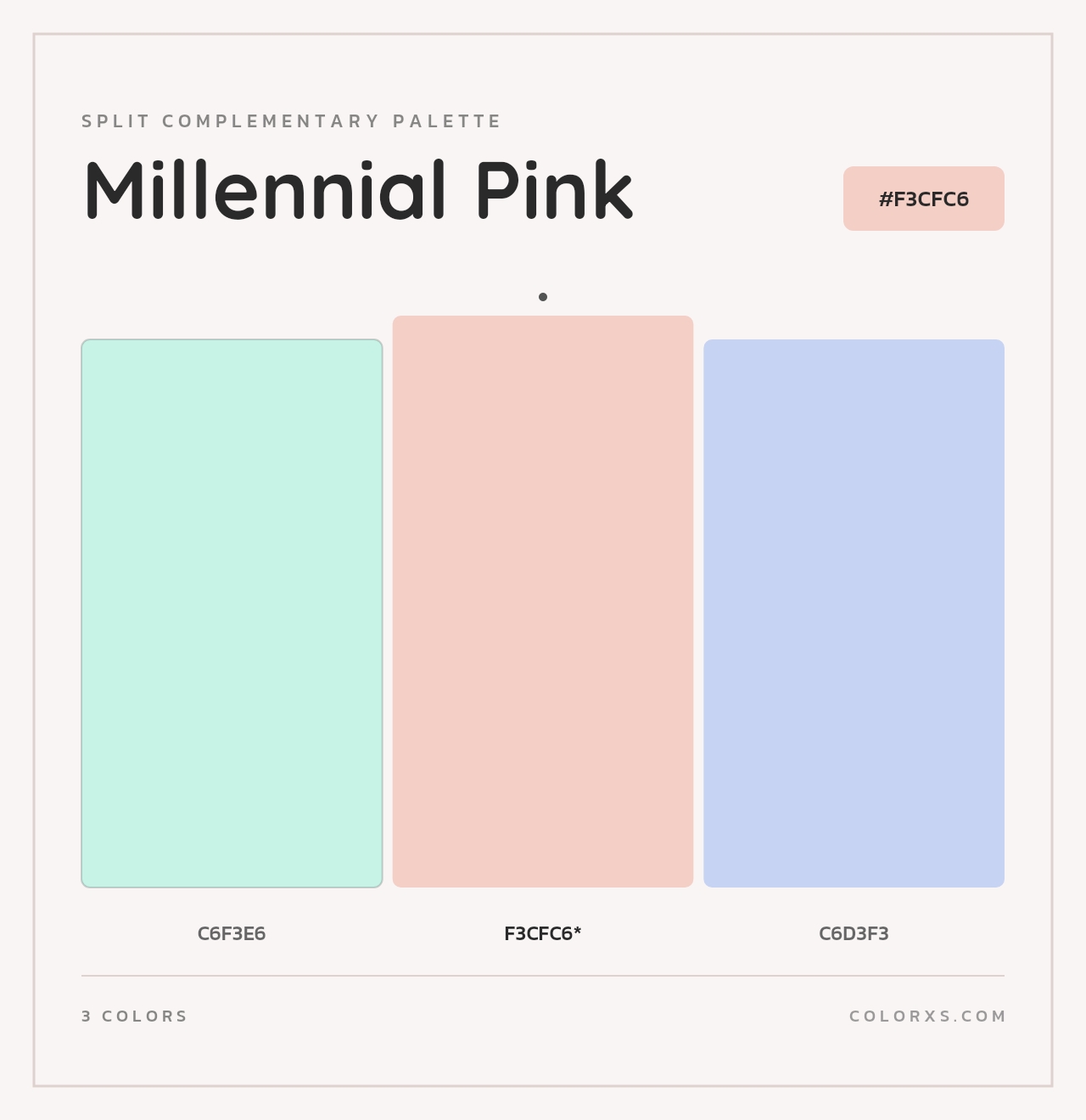 Millennial Pink - Split-Complementary Color Palette
