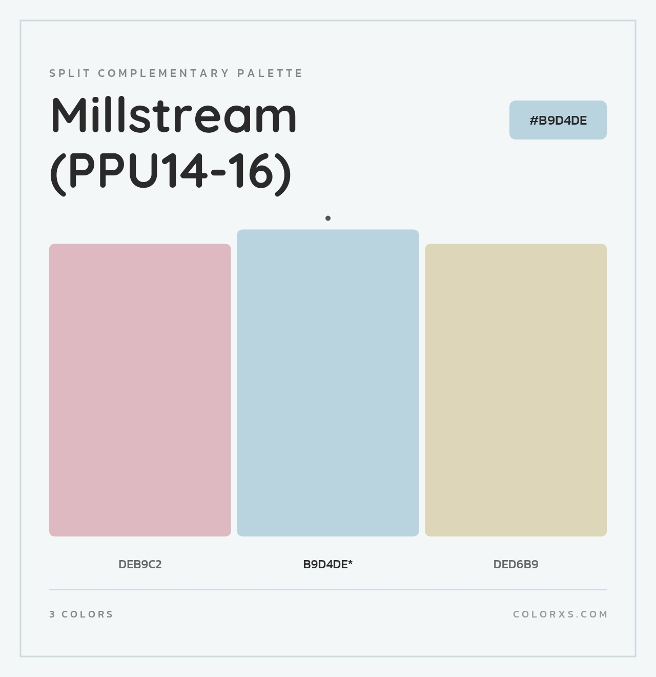 Millstream (PPU14-16) - Split-Complementary Color Palette