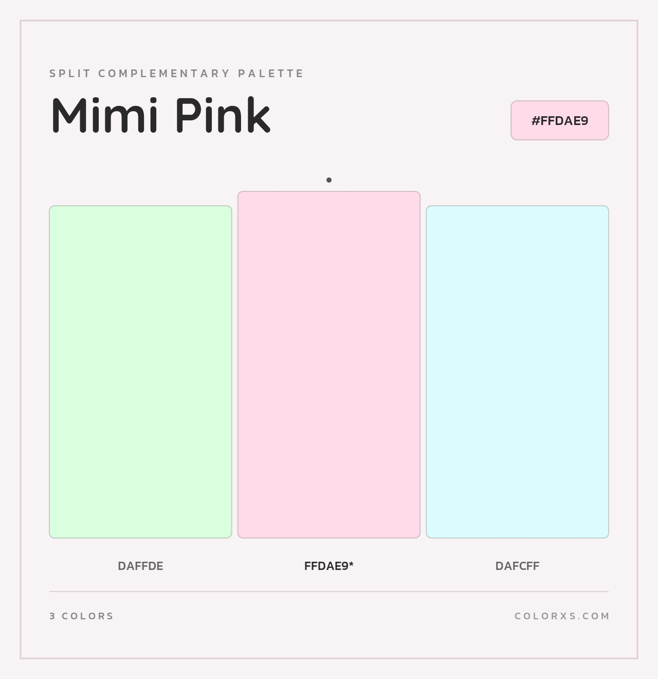 Mimi Pink - Split-Complementary Color Palette
