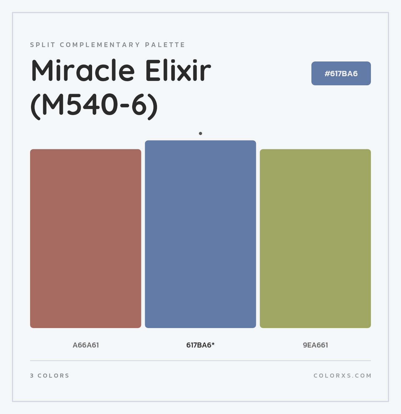Miracle Elixir (M540-6) - Split-Complementary Color Palette