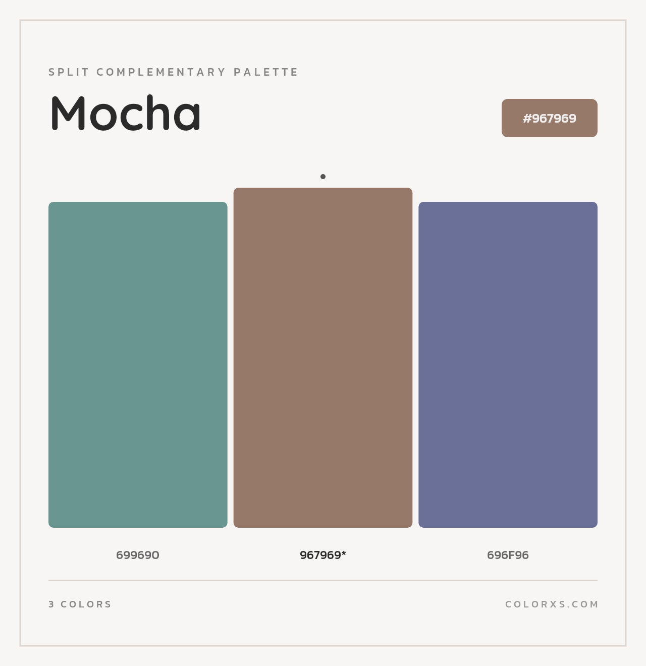 Mocha - Split-Complementary Color Palette