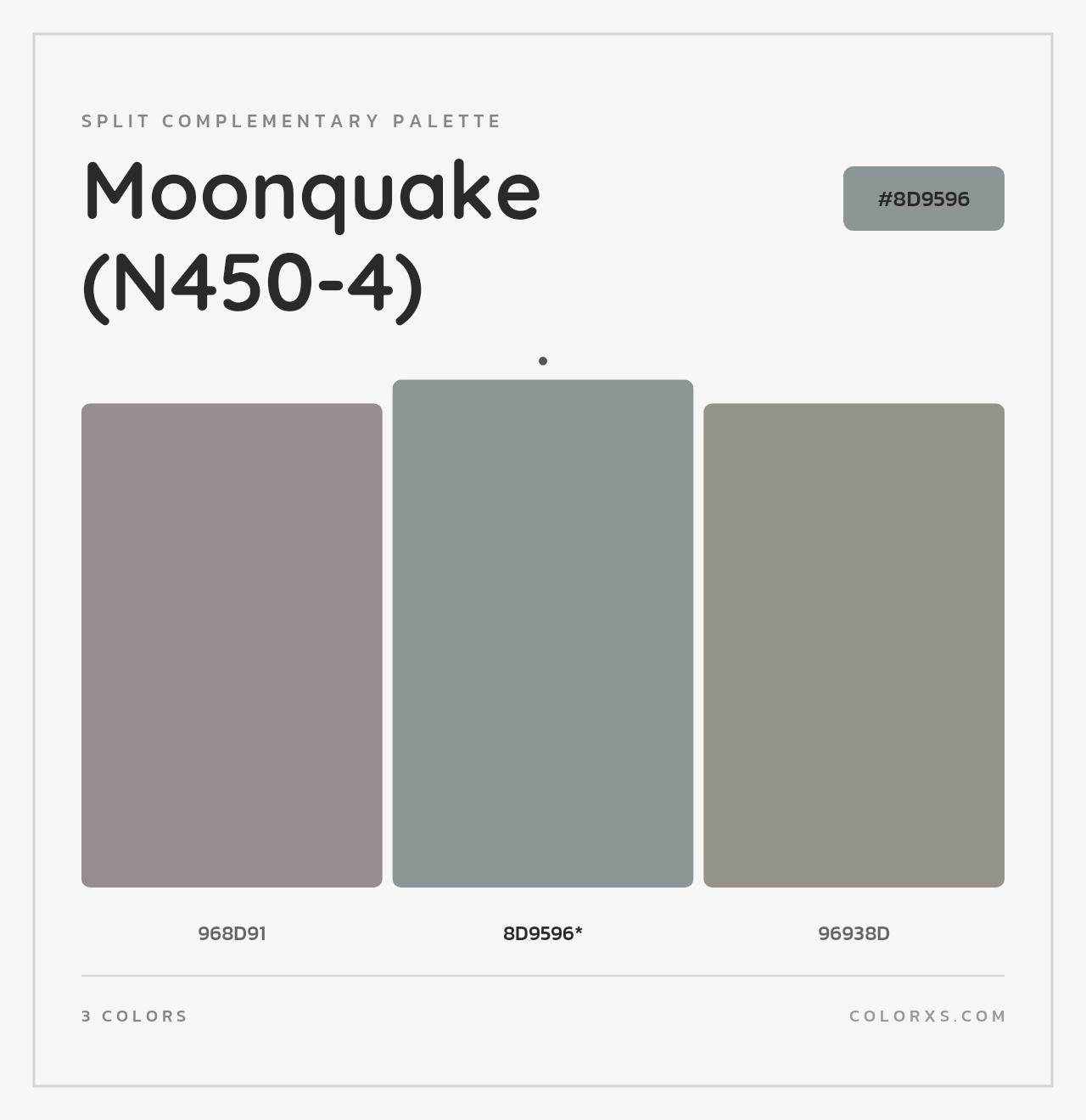 Moonquake (N450-4) - Split-Complementary Color Palette