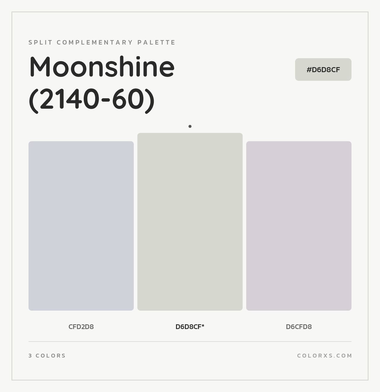 Moonshine (2140-60) - Split-Complementary Color Palette