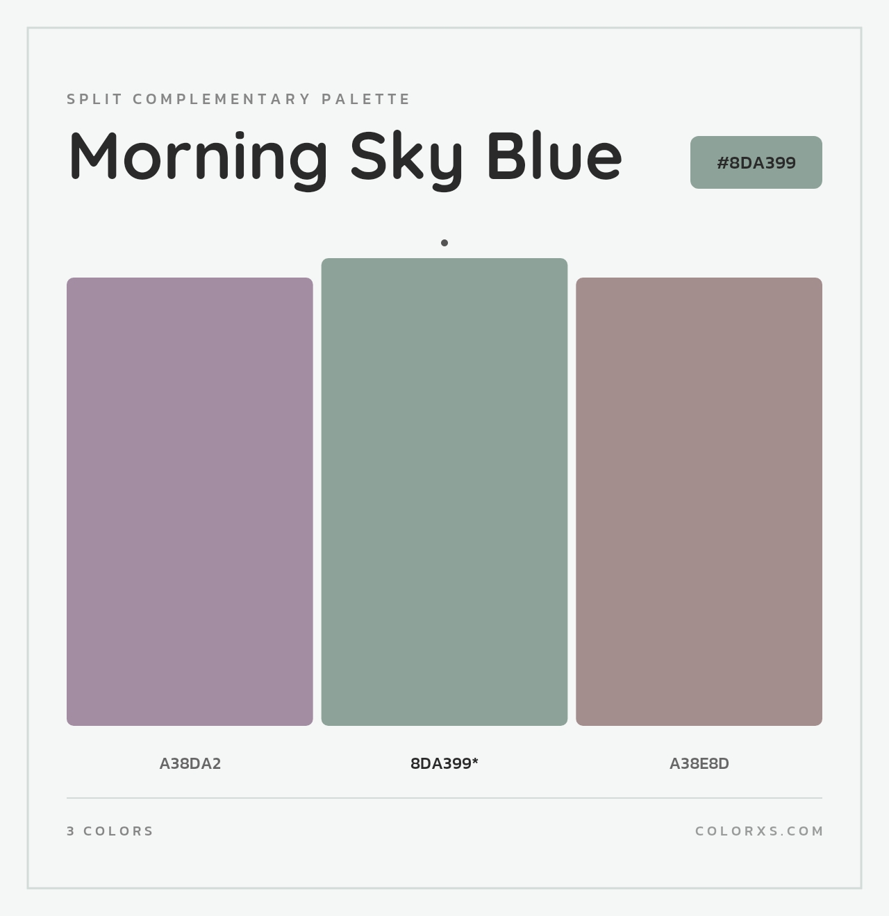 Morning Sky Blue - Split-Complementary Color Palette