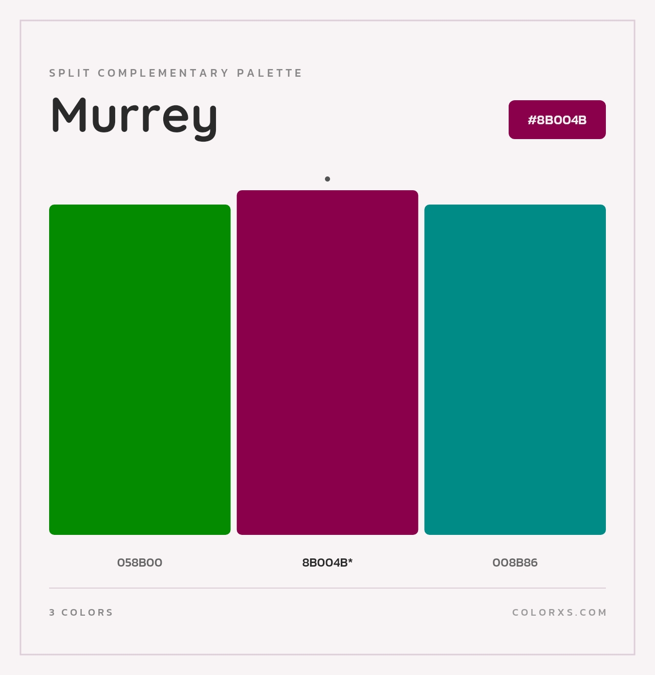 Murrey - Split-Complementary Color Palette