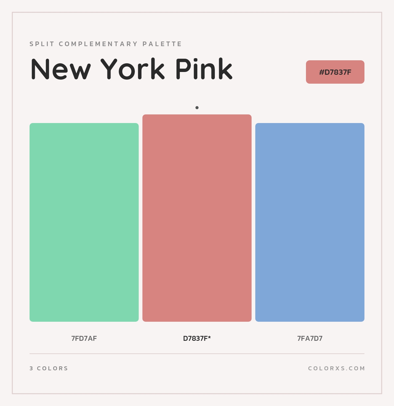New York Pink - Split-Complementary Color Palette