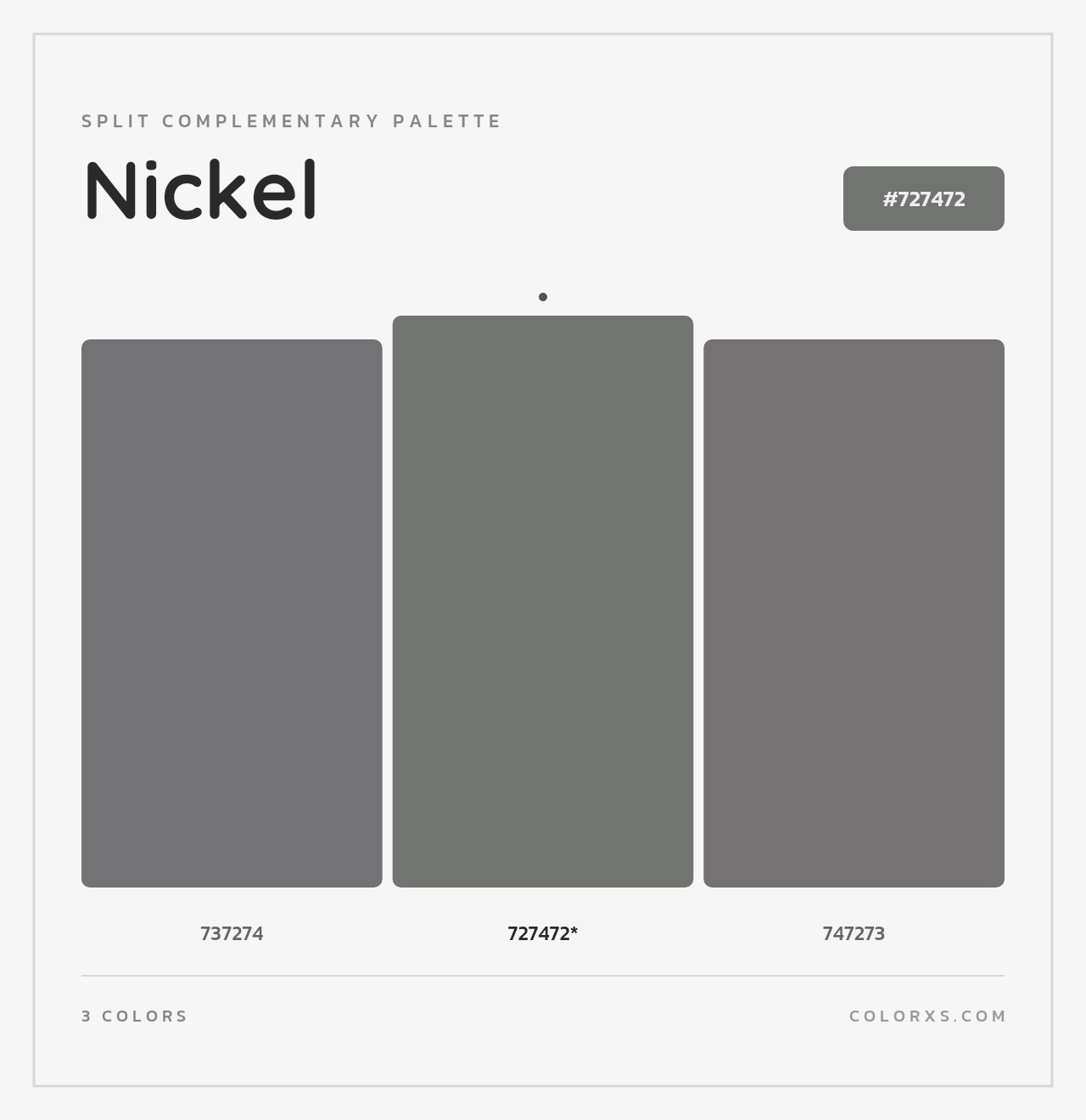 Nickel - Split-Complementary Color Palette