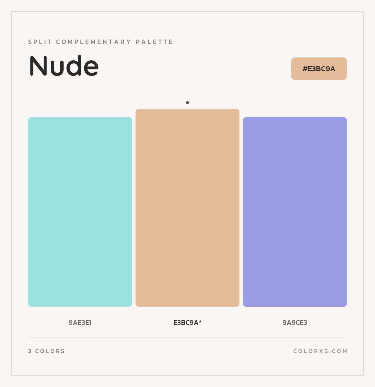 Nude - Split-Complementary Color Palette