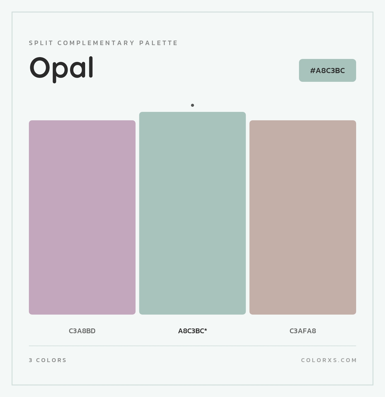 Opal - Split-Complementary Color Palette