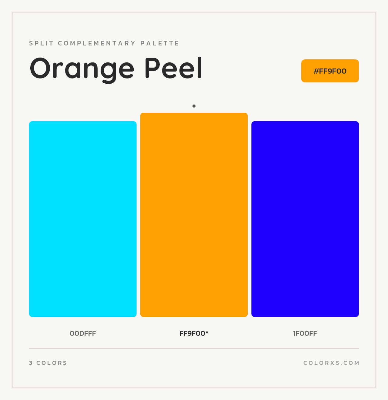 Orange Peel - Split-Complementary Color Palette