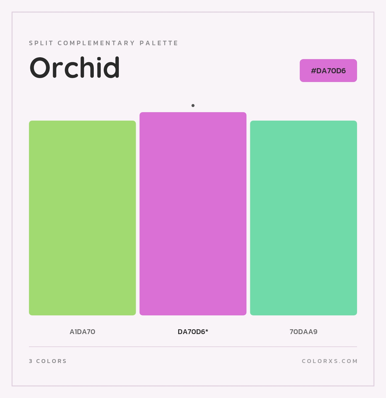 Orchid - Split-Complementary Color Palette