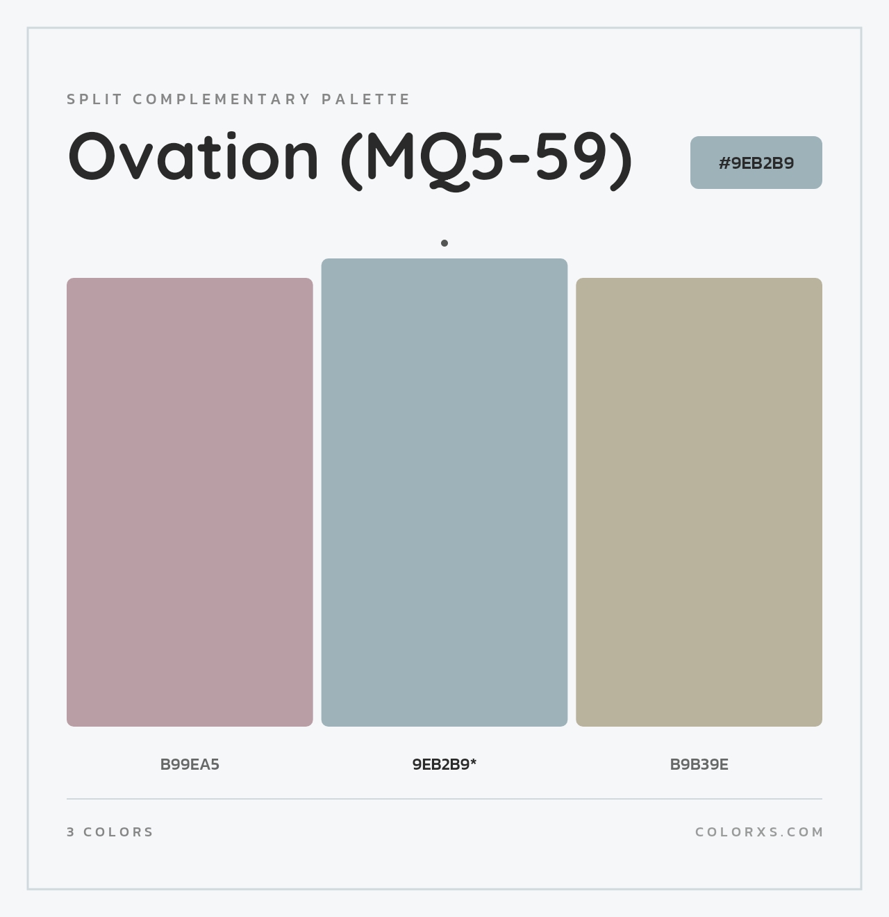 Ovation (MQ5-59) - Split-Complementary Color Palette