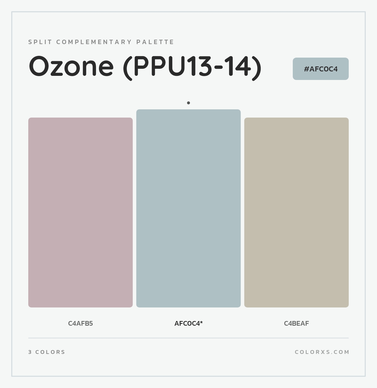 Ozone (PPU13-14) - Split-Complementary Color Palette