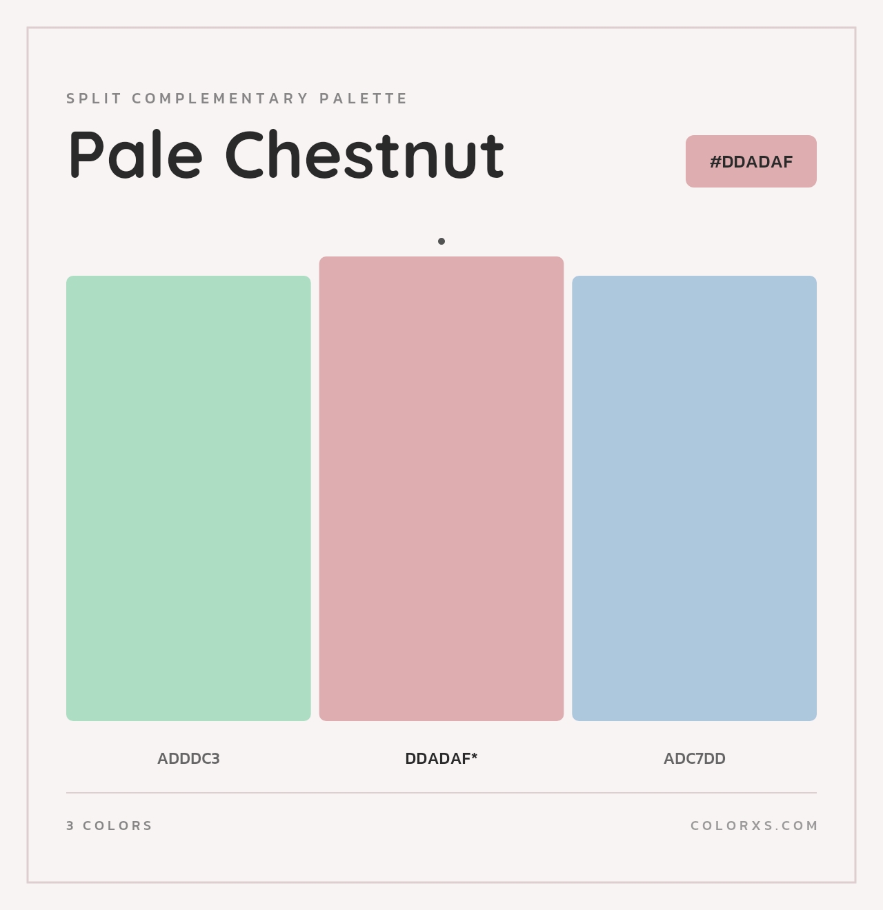 Pale Chestnut - Split-Complementary Color Palette
