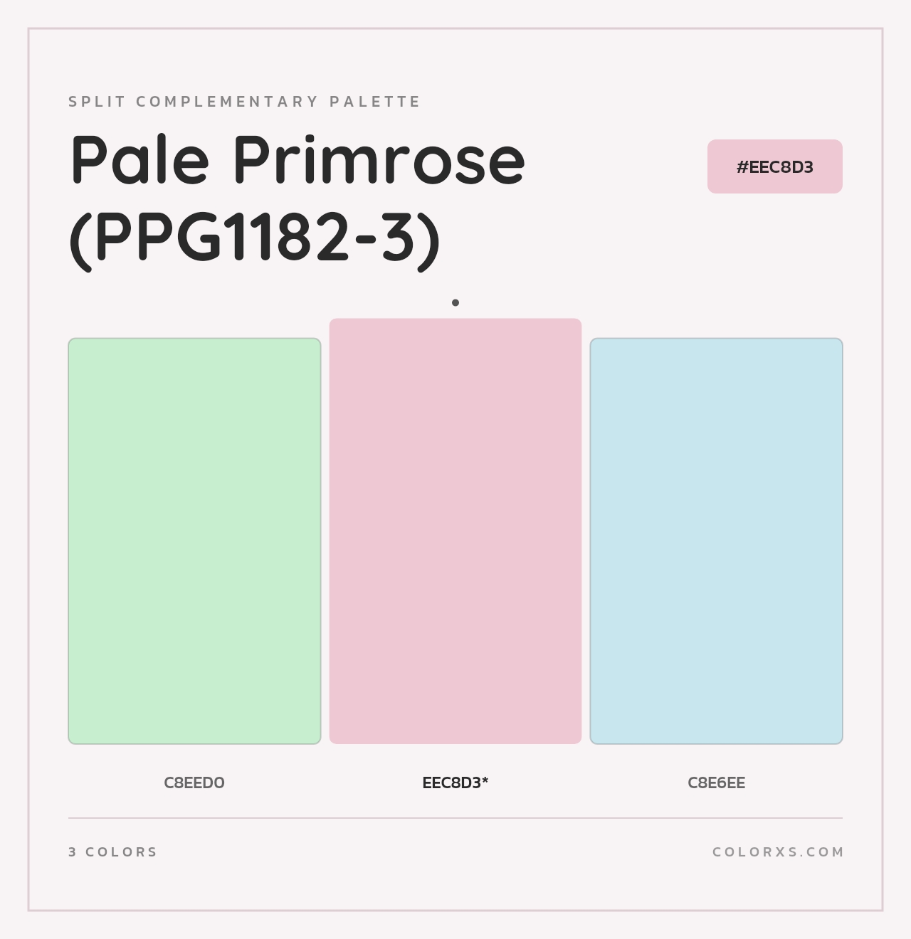 Pale Primrose (PPG1182-3) - Split-Complementary Color Palette
