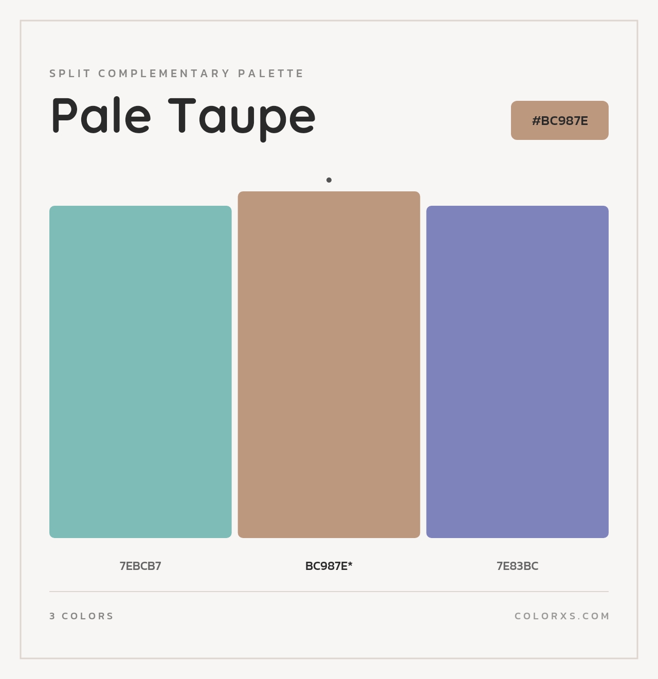 Pale Taupe - Split-Complementary Color Palette