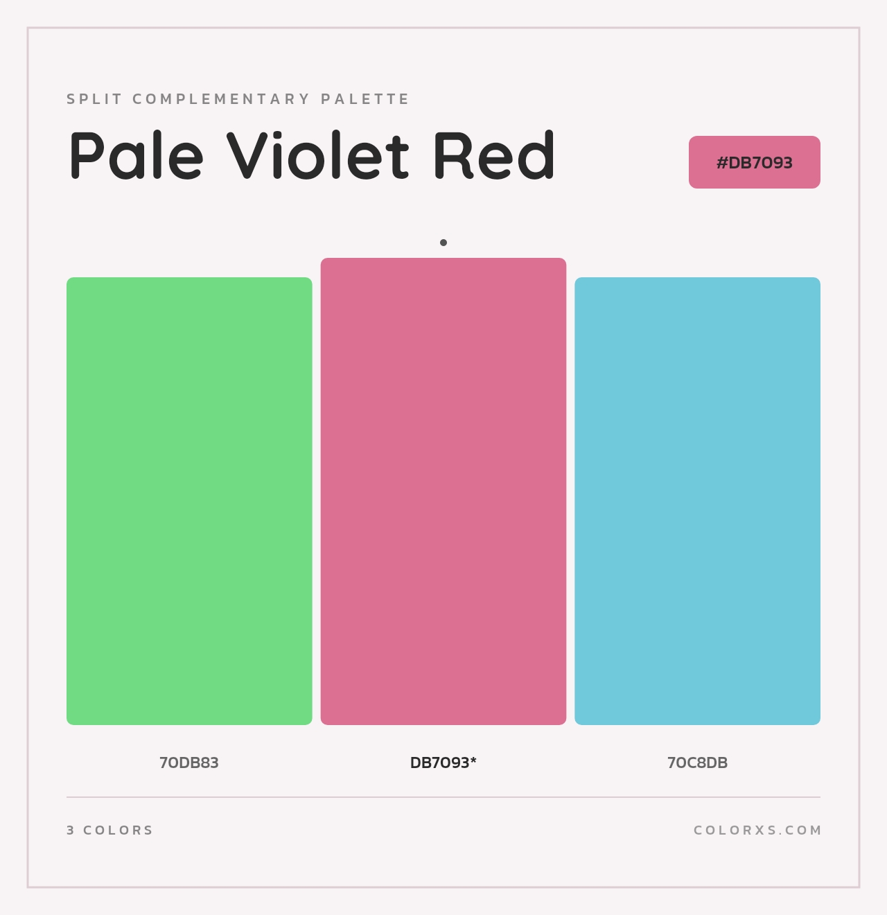 Pale Violet Red - Split-Complementary Color Palette