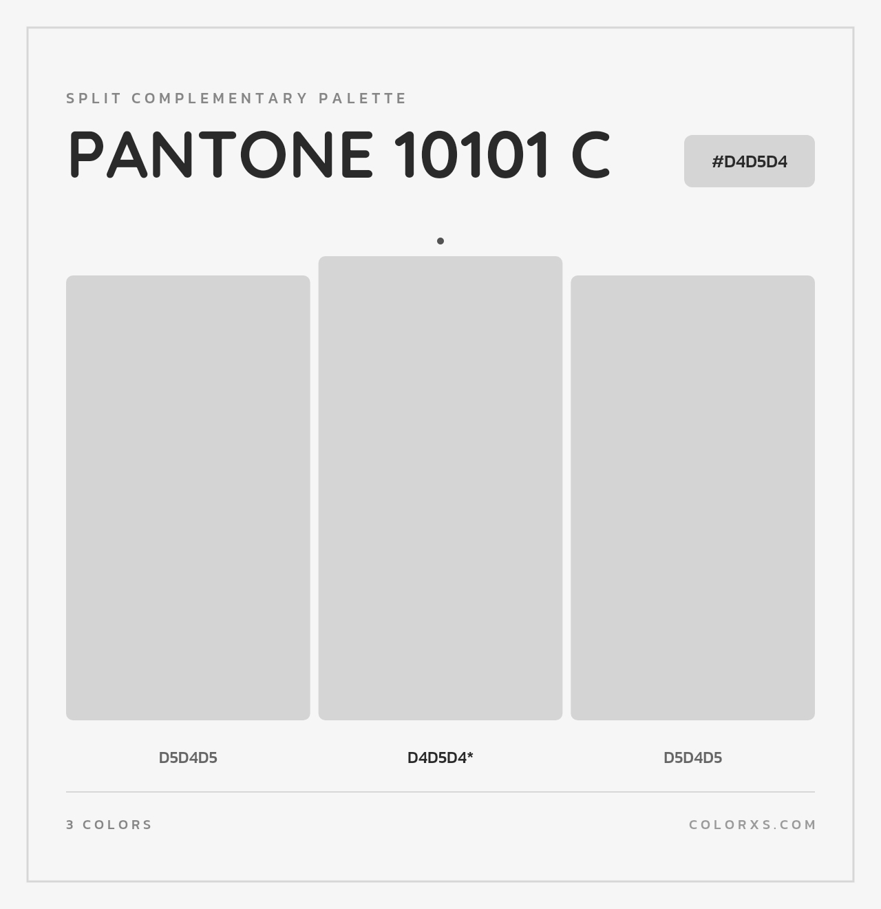PANTONE 10101 C - Split-Complementary Color Palette