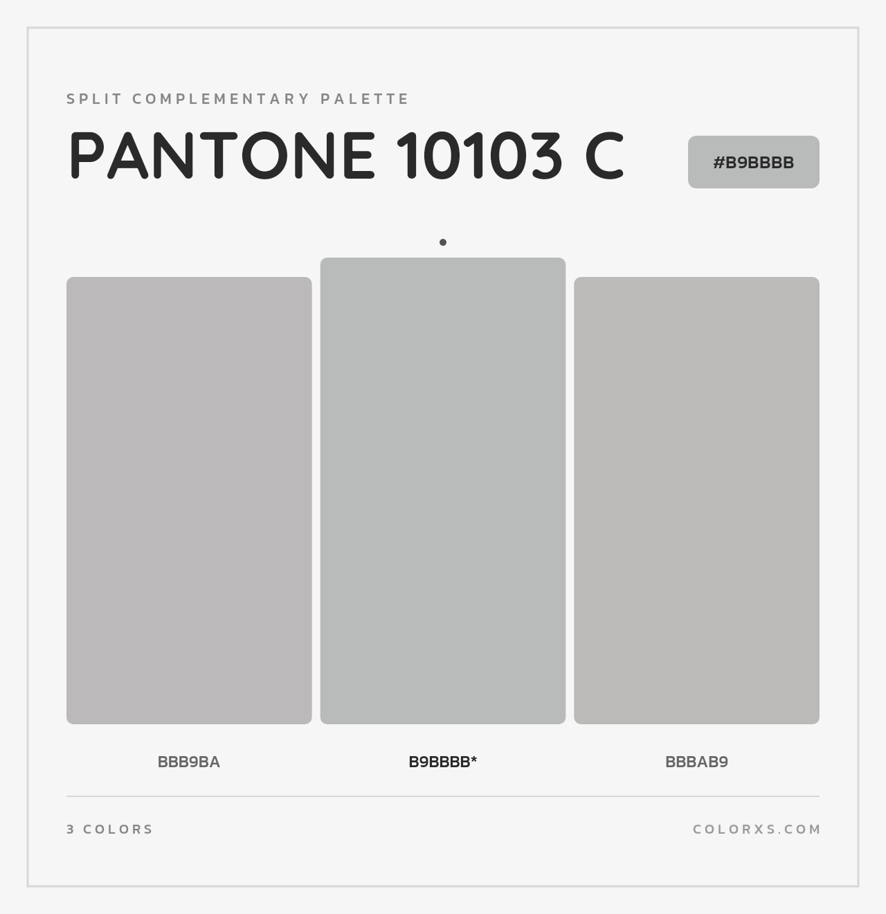 PANTONE 10103 C - Split-Complementary Color Palette