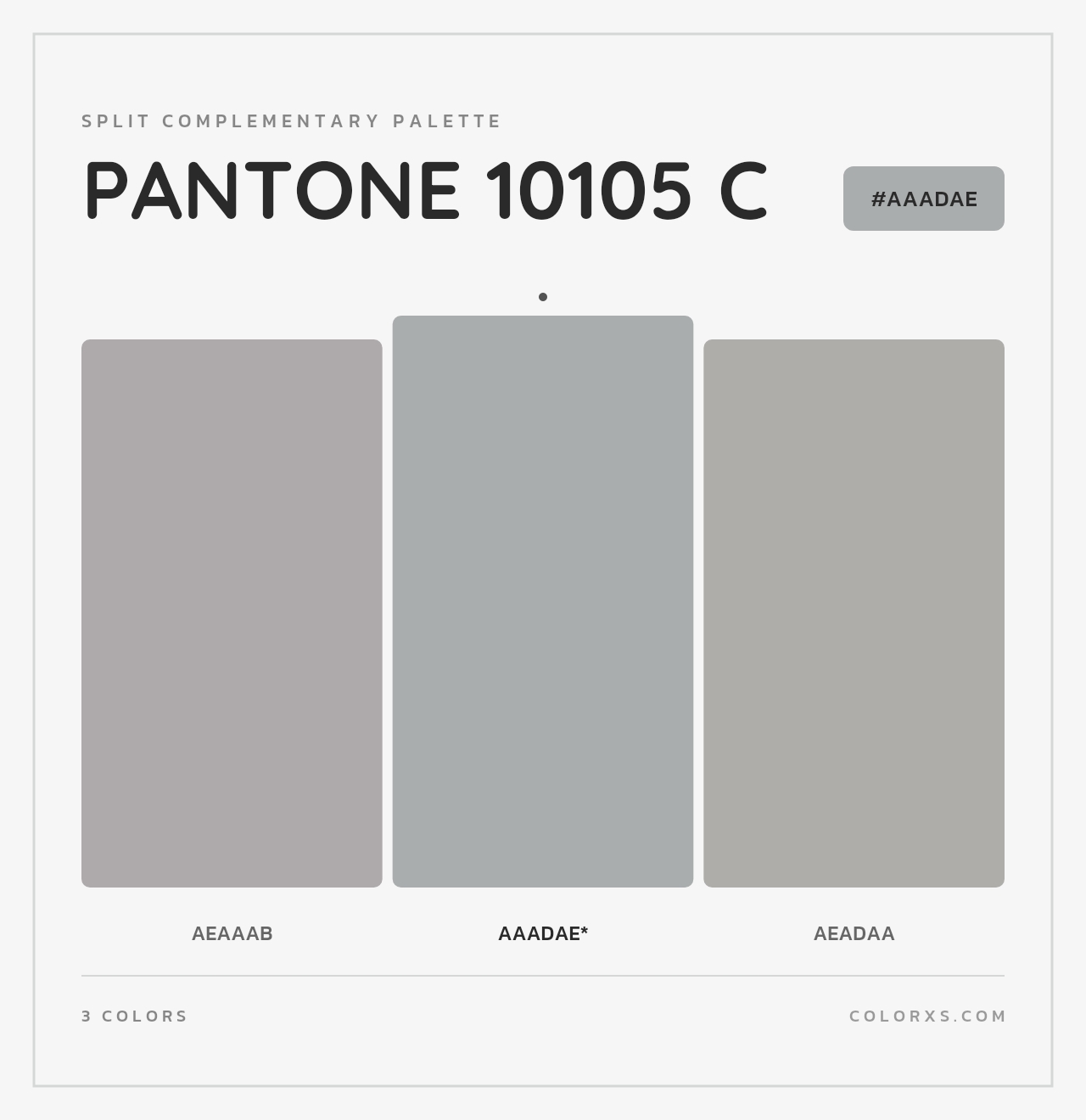 PANTONE 10105 C - Split-Complementary Color Palette